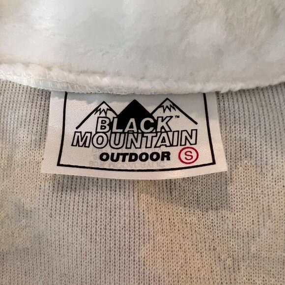 Fuzzy Sherpa Jacket Cream & Beige Leaf Pattern Cozy Full Zip Warm Coat - Picture 10 of 12